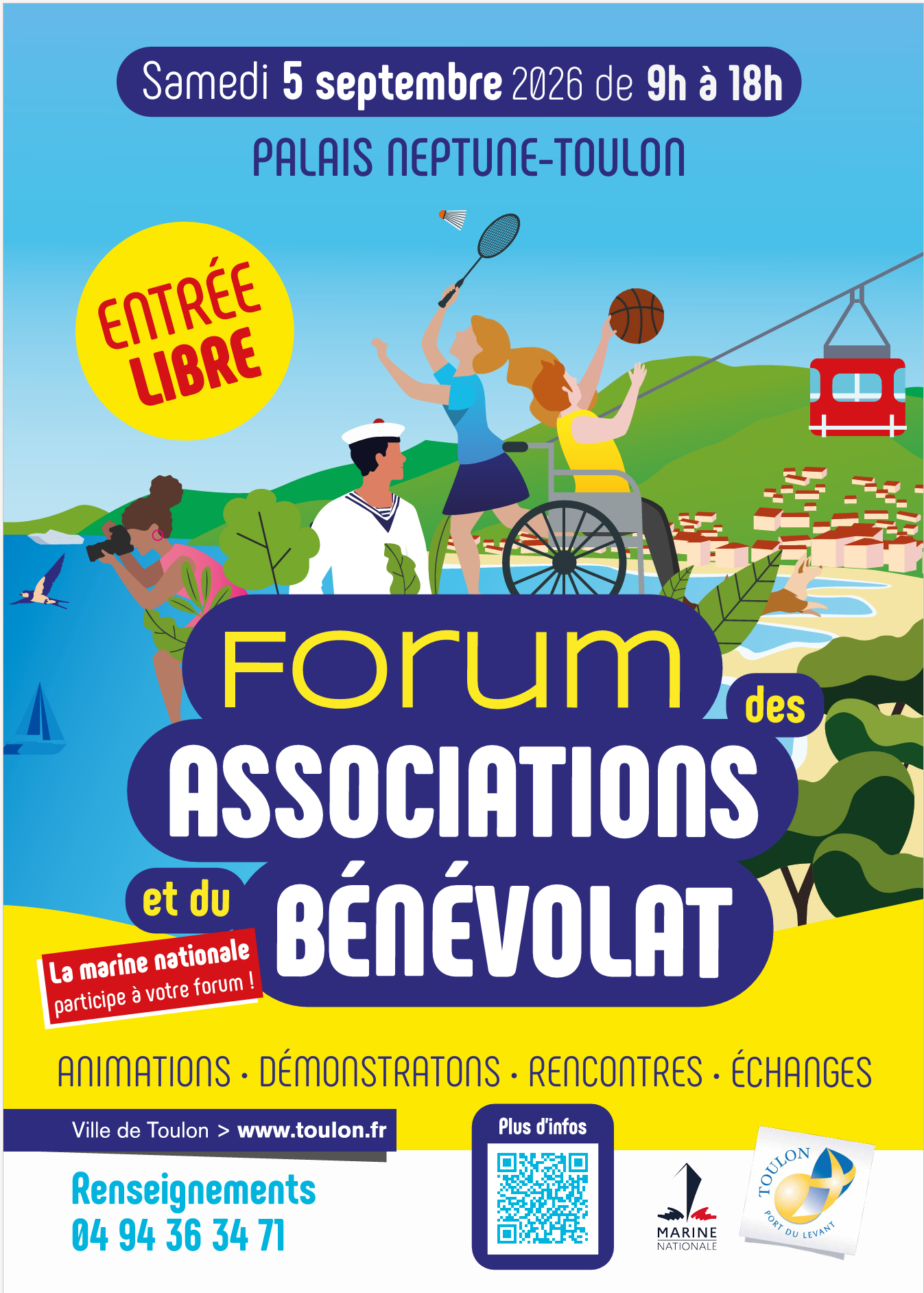 Forum des associations et du bénévolat Toulon 2026